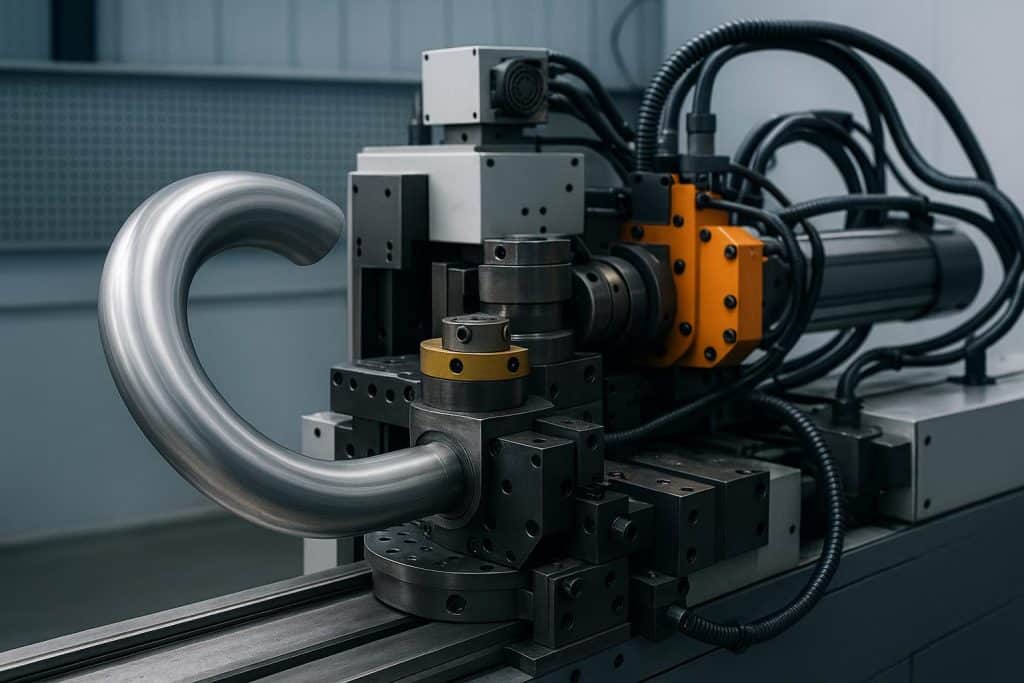 Precision Engineering: Exploring the Benefits of Computer Numerical Control (CNC) Tube Bending Solutions CNC machine bending metal tubes with precision for advanced engineering applications