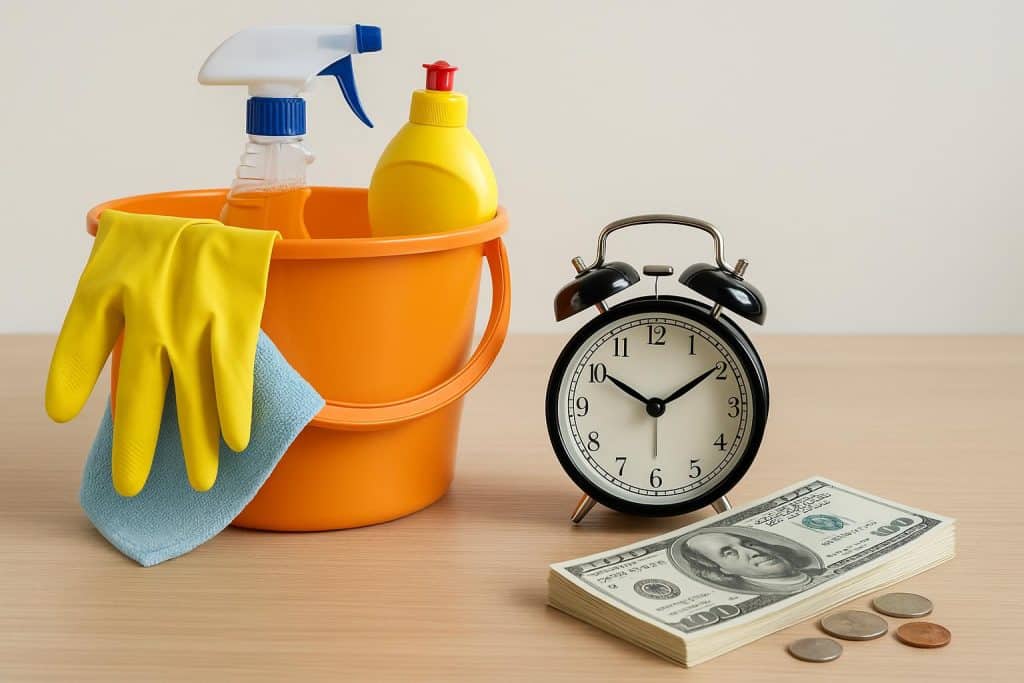 Why Hiring Professional Cleaning Services Saves Time and Money Team using professional equipment to clean office, showcasing efficient cleaning service benefits