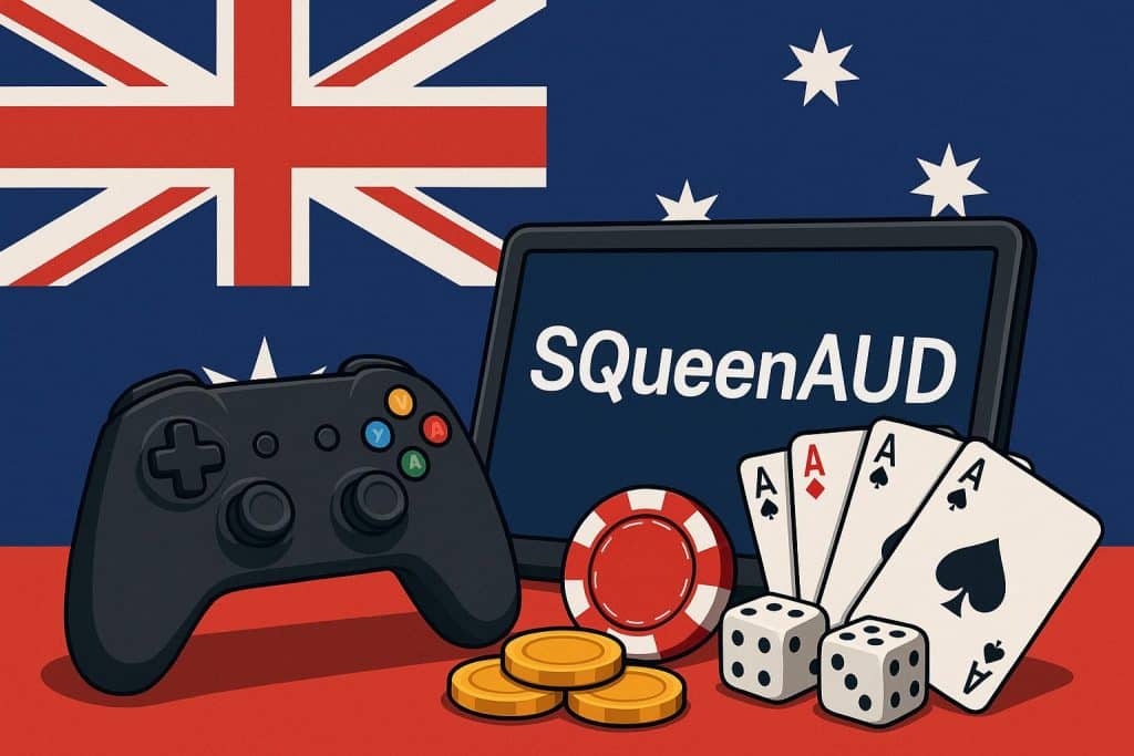 Is SqueenAUD the Best Online Gaming in Australia? A Detailed Look SqueenAUD online gaming platform interface with Australian themes and gaming elements