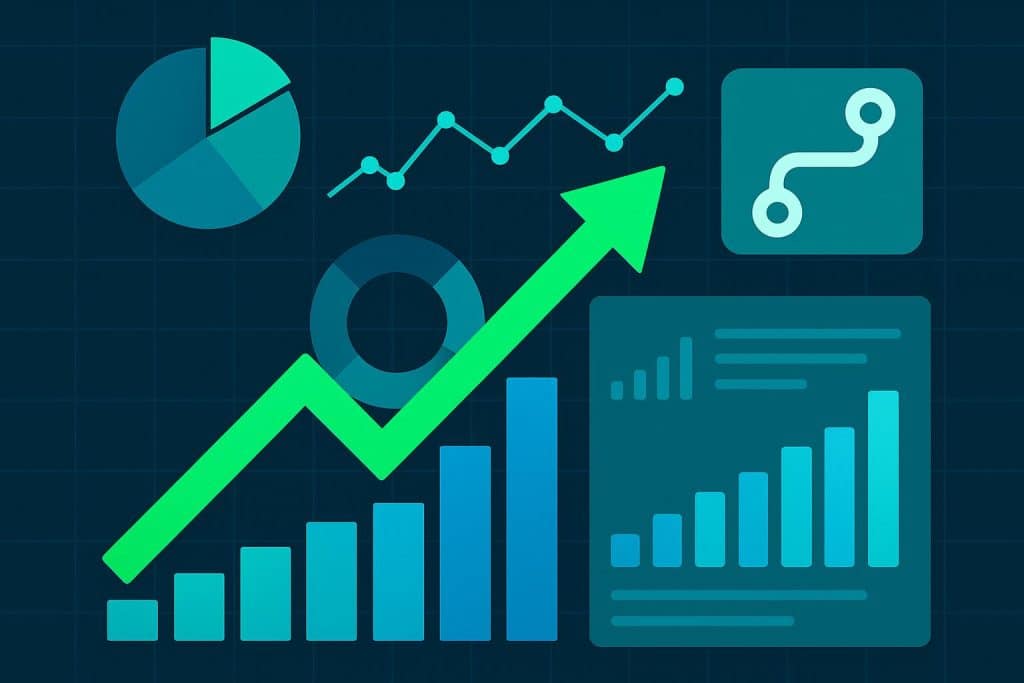 Dashboard showing data analytics integration accelerating product time to market strategies
