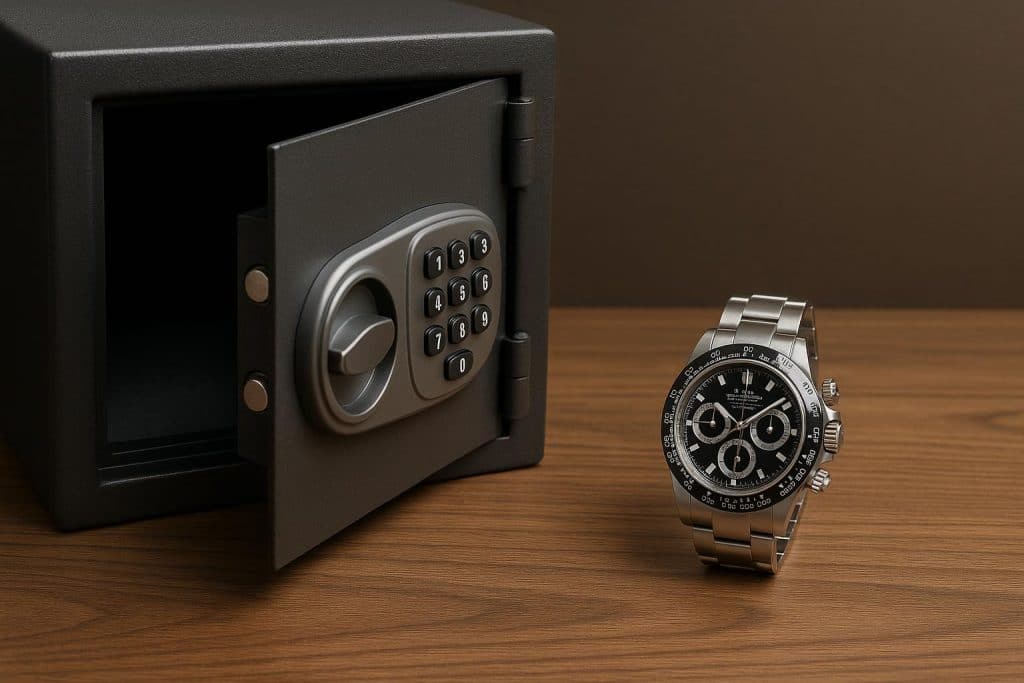Luxury replica wristwatch displayed on velvet, highlighting craftsmanship and modern everyday use