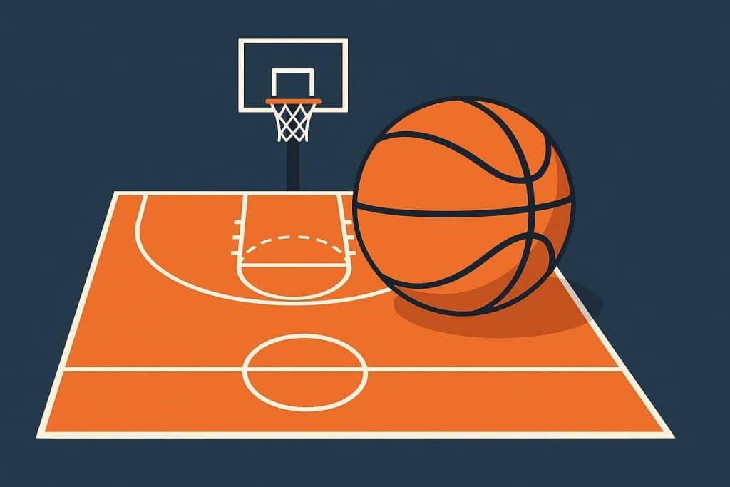 Andrew Fleming: Understanding Basketball Positions and Modern Hybrid Roles Basketball court diagram illustrating traditional positions and modern hybrid player roles