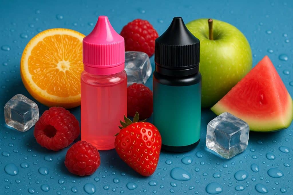 Bar Juice and Elfliq Nic Salts by Elf Bar product display for e-liquid vape collection news