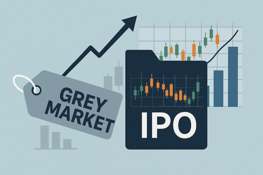 Grey market trading activity influencing IPO stock price performance before official listing