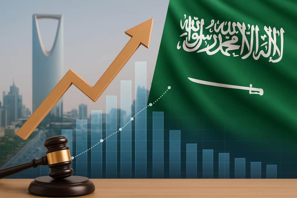 Modern Riyadh skyline with business towers symbolizing Saudi Arabia market and business growth