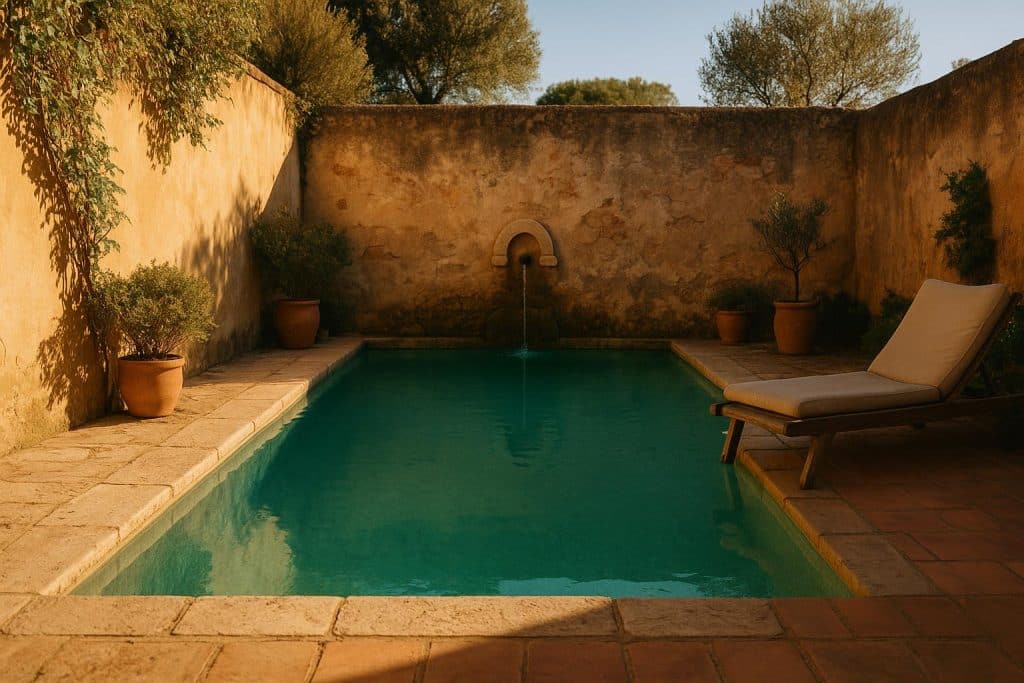 Designing a Pool That Feels Like a Destination, Not a Feature Serene hotel pool surrounded by curated landscaping, reflecting intentional design and place.