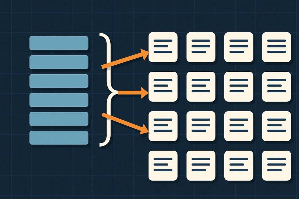 Inverted Index: How Modern Systems Enable Fast Search at Scale Visualization of an inverted index powering efficient large-scale search in modern data systems