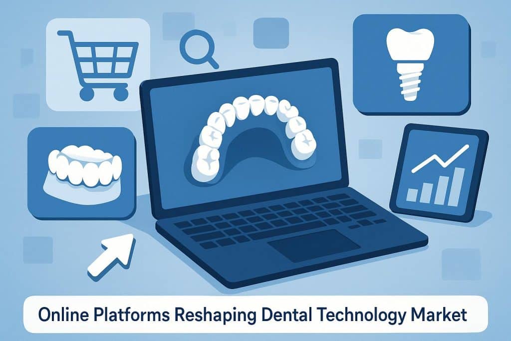 Digital Dentistry Shop: How Online Platforms Are Reshaping the Dental Technology Market Digital dental technology tools and equipment showcased on an online marketplace platform