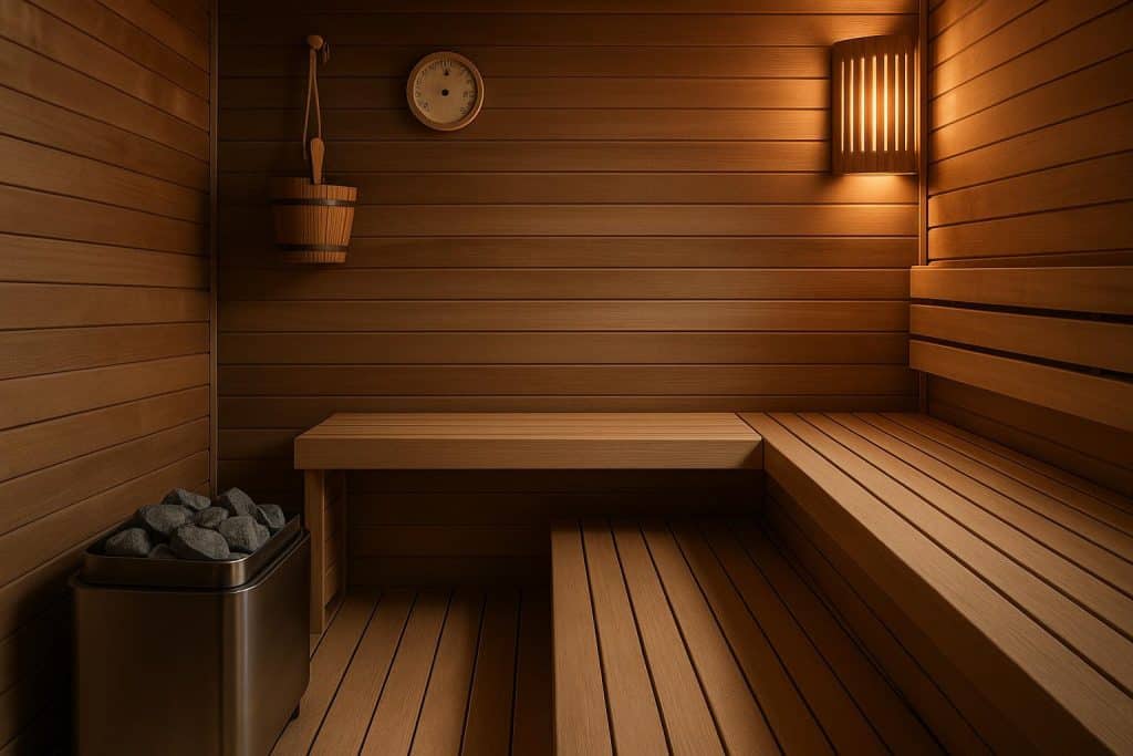Custom Sauna Excellence: How Personalized Sauna Solutions Are Shaping Modern Wellness Luxury custom sauna with wood paneling and ambient lighting, showcasing modern wellness design