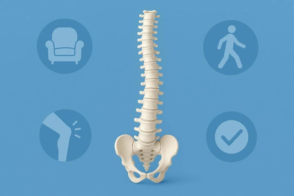 Why Spinal Health Is Essential for Everyday Comfort and Mobility Healthy spine illustration emphasizing posture and mobility for daily comfort and wellness