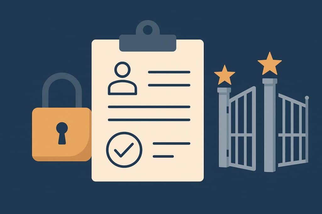 The First Gate in Security Vetting: Why the Baseline Security Screening Standard Is Required Before Higher Clearance Levels Security vetting process illustration highlighting baseline screening before higher clearances