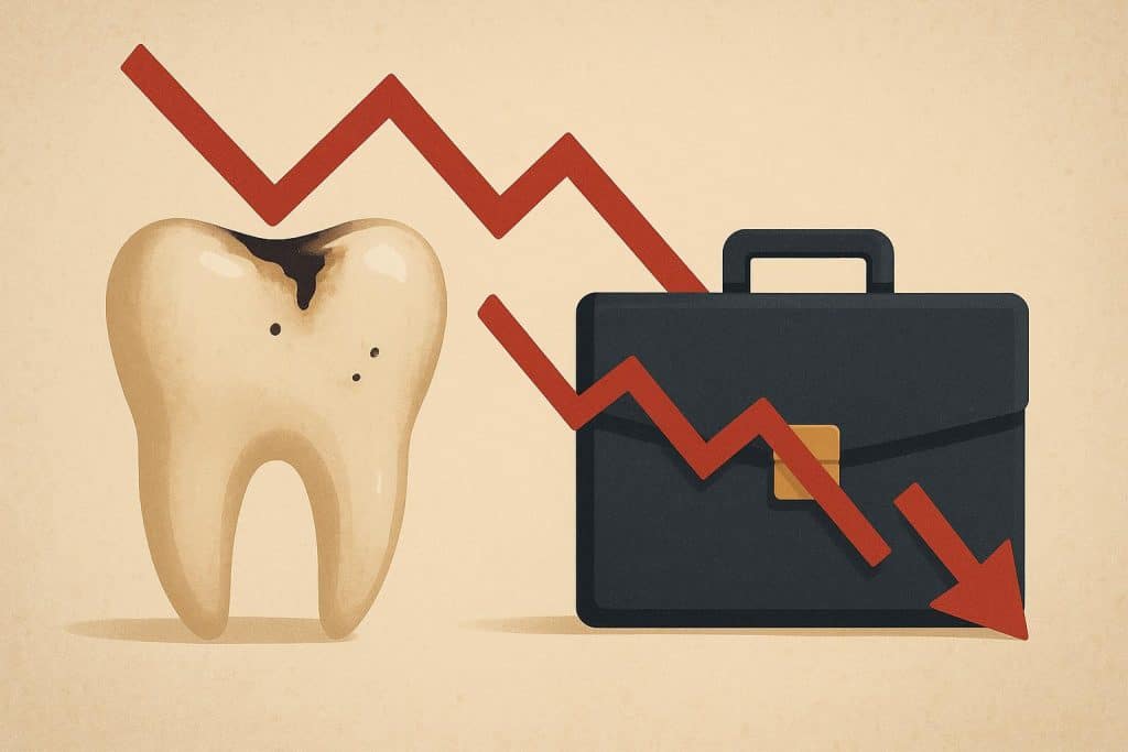 The Hidden Cost of Poor Dental Health on Executive Performance Neglected dental health affecting executive productivity and workplace performance