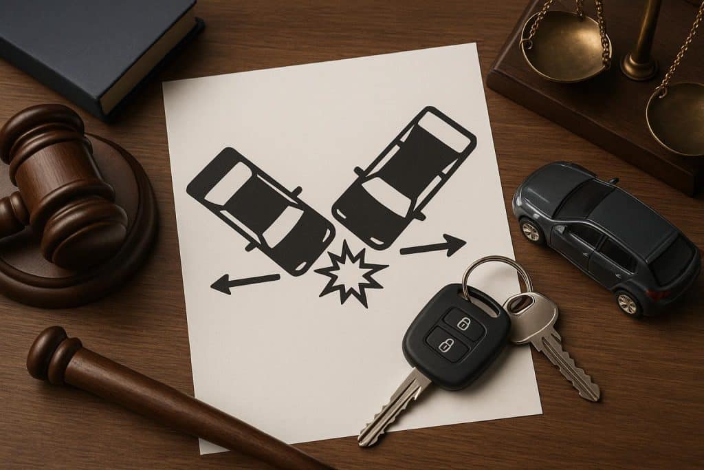 San Antonio car accident lawyers analyzing accident scene to determine fault in Salina, KS