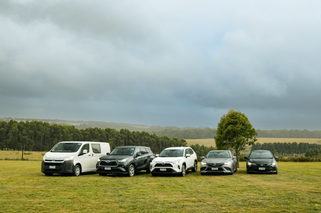 Image 1 of The KINTO car hire app gives you on-demand access to a full stable of the latest Toyota models. It’s like having a multi-car garage right in your pocket.