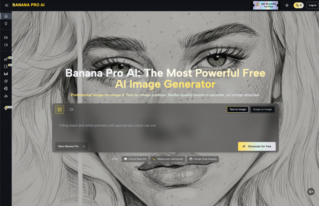 Image 1 of Banana Pro AI: The Most Powerful Free AI Image Generator for Content Creators