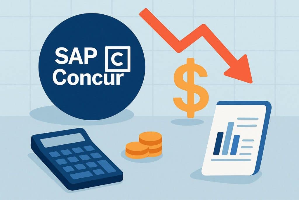 SAP Concur dashboard comparison highlighting cost analysis and alternatives for growing teams