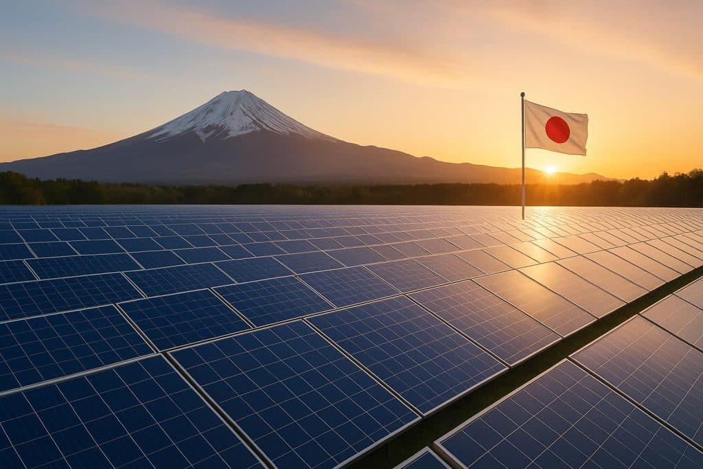 Modern solar panels installed on rooftops in Japan with innovative renewable energy technology