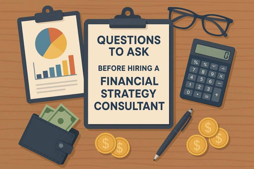 Financial advisor analyzing charts and data for strategic business planning consultation