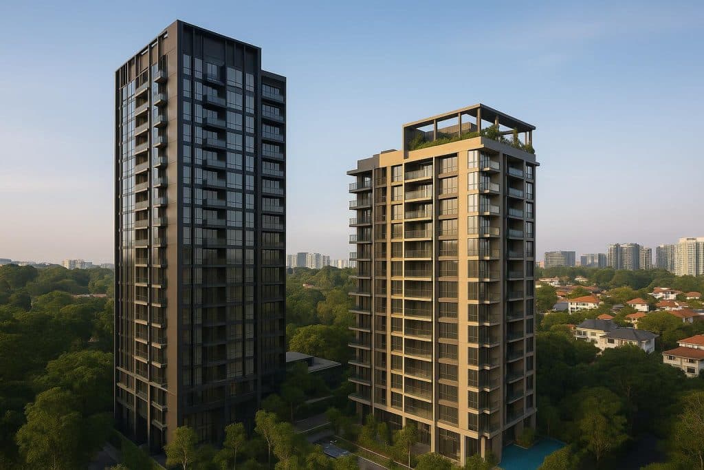 Dunearn House and Hudson Place Residences condominiums transforming Singapore’s skyline
