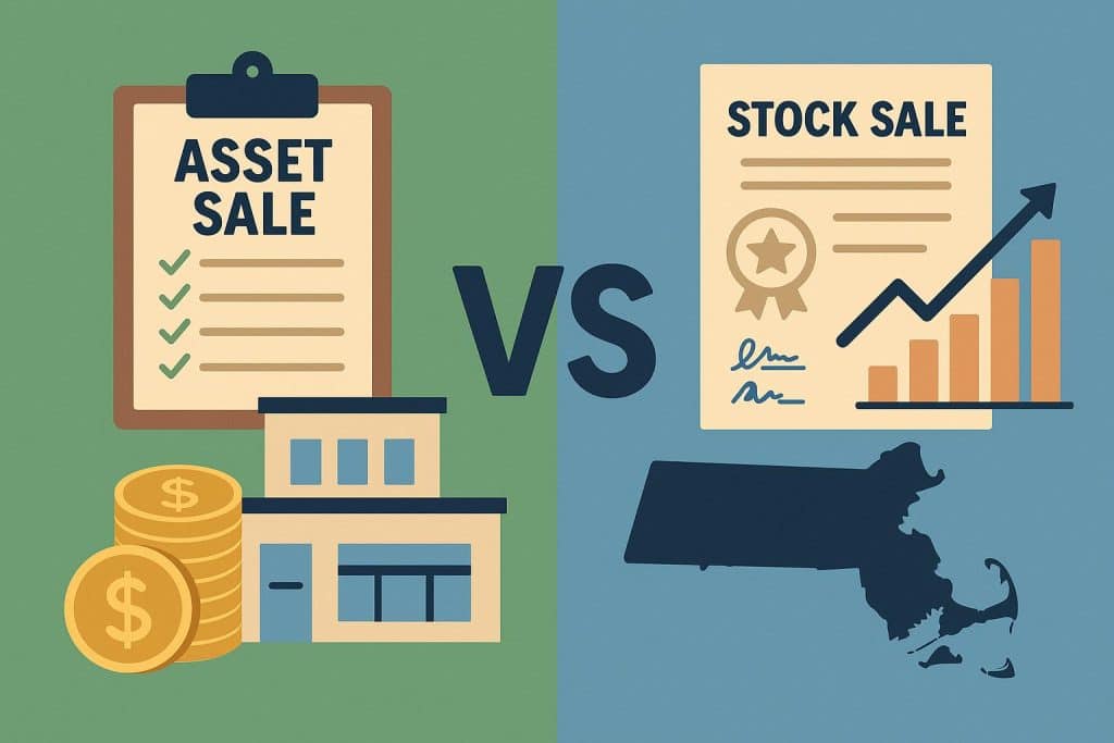 Comparison of asset sale and stock sale for business acquisitions in Massachusetts