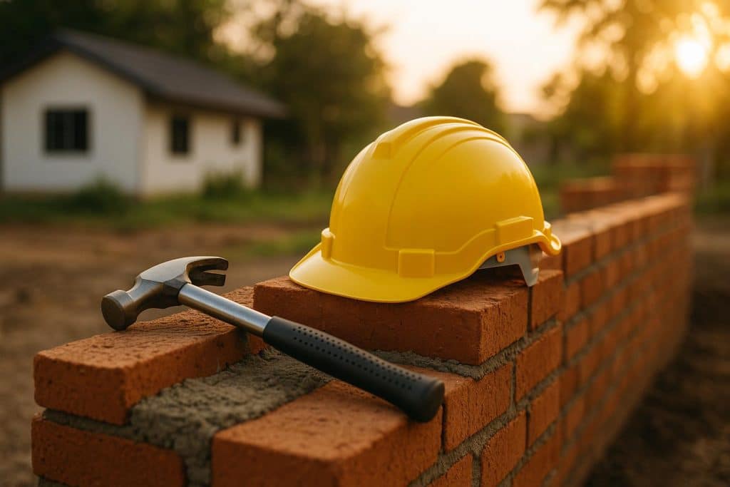 Construction site progress representing Codilis rebuilding efforts and restoring community stability