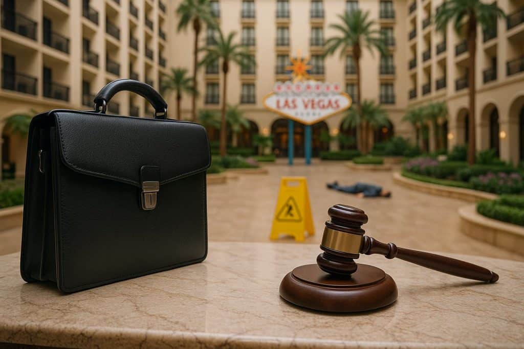Hotel injury lawyer consultation at Las Vegas resort after guest accident or slip and fall