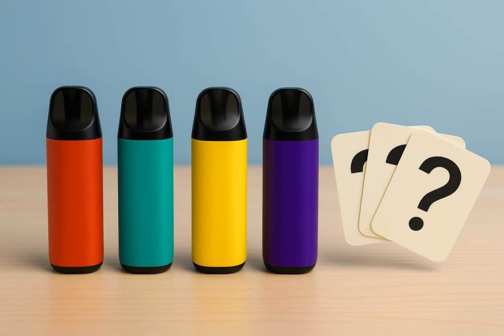 Selection of Fummo pods in various flavors and designs for everyday vaping preferences