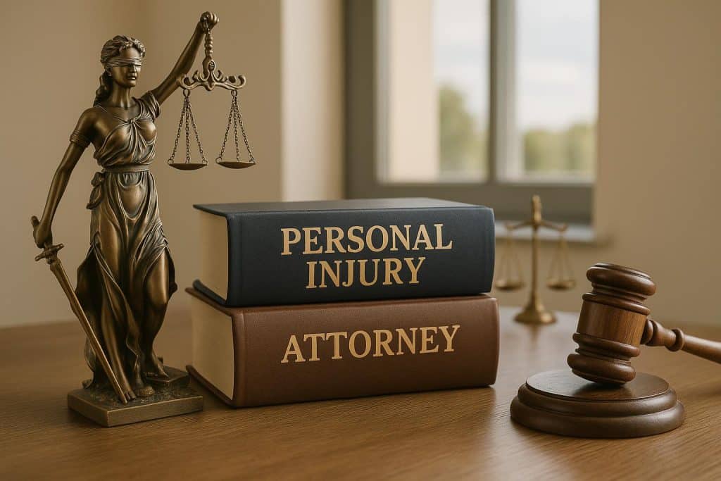 Personal injury attorney offering legal guidance in El Centro office setting
