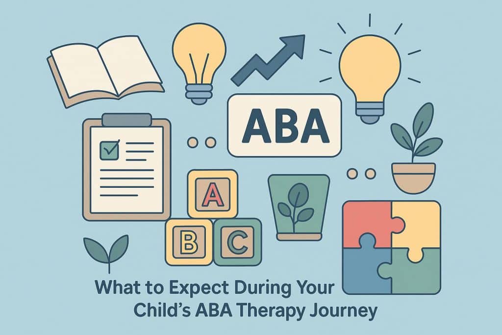 Colorful therapy room with educational toys and learning materials for ABA therapy sessions