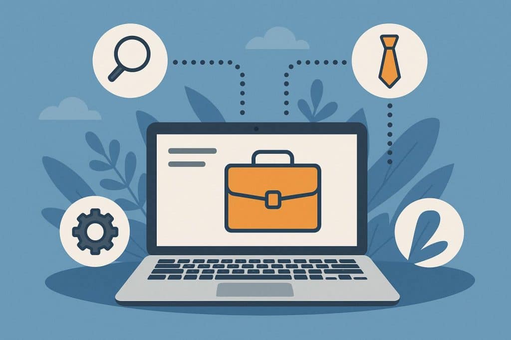 Freelancers collaborating online through digital marketplace platforms for business projects