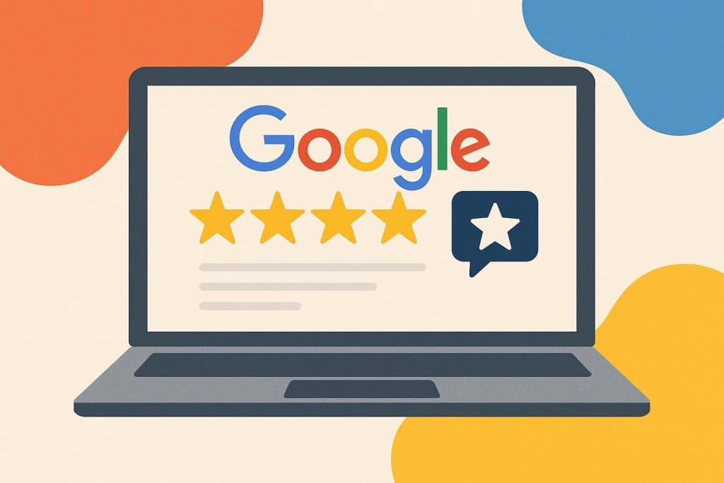 Google reviews on a smartphone screen highlighting their importance for business reputation