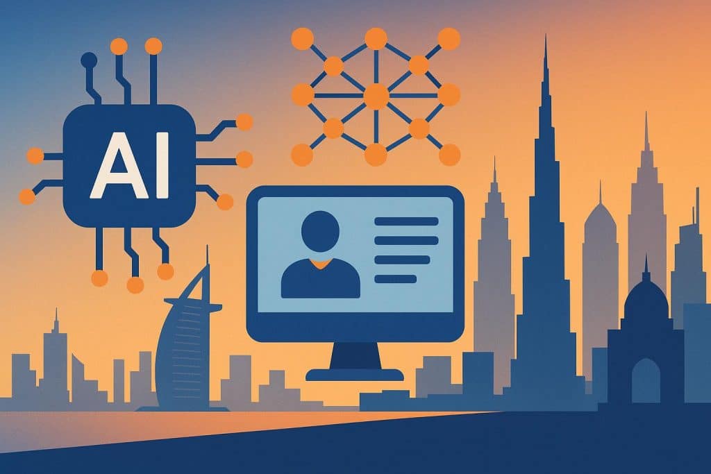 AI technology hub in Dubai showcasing innovation and business growth in the Middle East