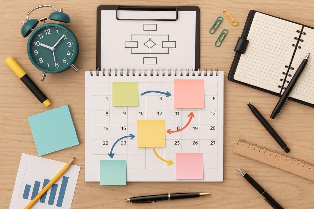 6 Ways Wall Calendars Support Project Planning Wall calendar with marked dates and notes illustrating organized project planning strategies