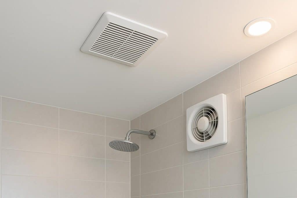 How Proper Bathroom Fan Installation Improves Air Quality and Prevents Damage Bathroom fan venting moisture outside, reducing mold and improving indoor air quality