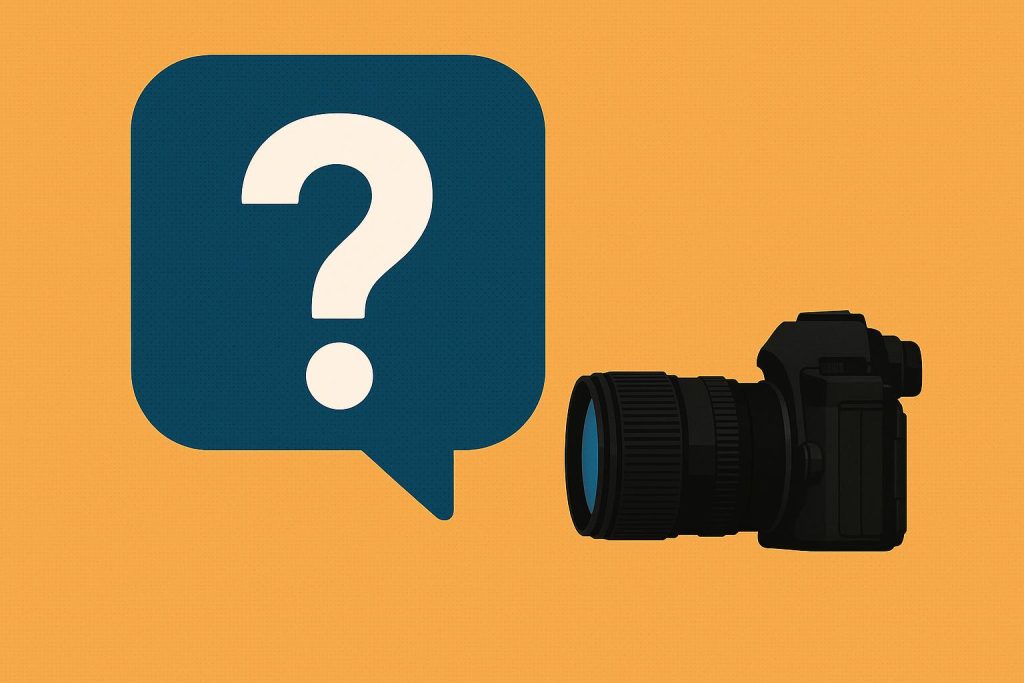 Corporate photographer in Melbourne setting up camera equipment in a modern office environment