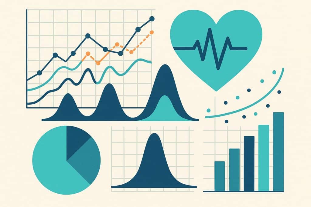Data visualization illustrating advanced statistical modeling for better health outcomes