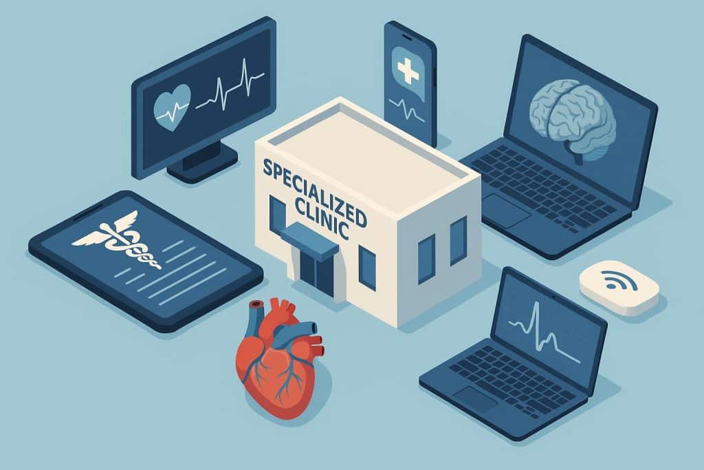 Advanced medical technology in a specialized clinic improving patient care and treatment outcomes