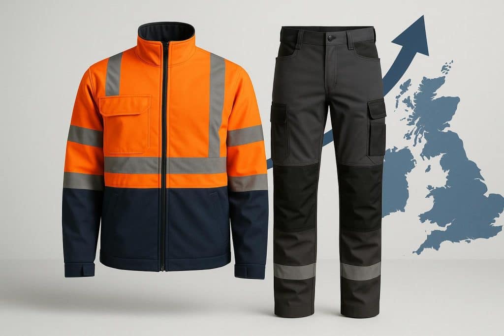 Harveys Workwear branded uniforms showcasing innovative professional clothing styles in the UK