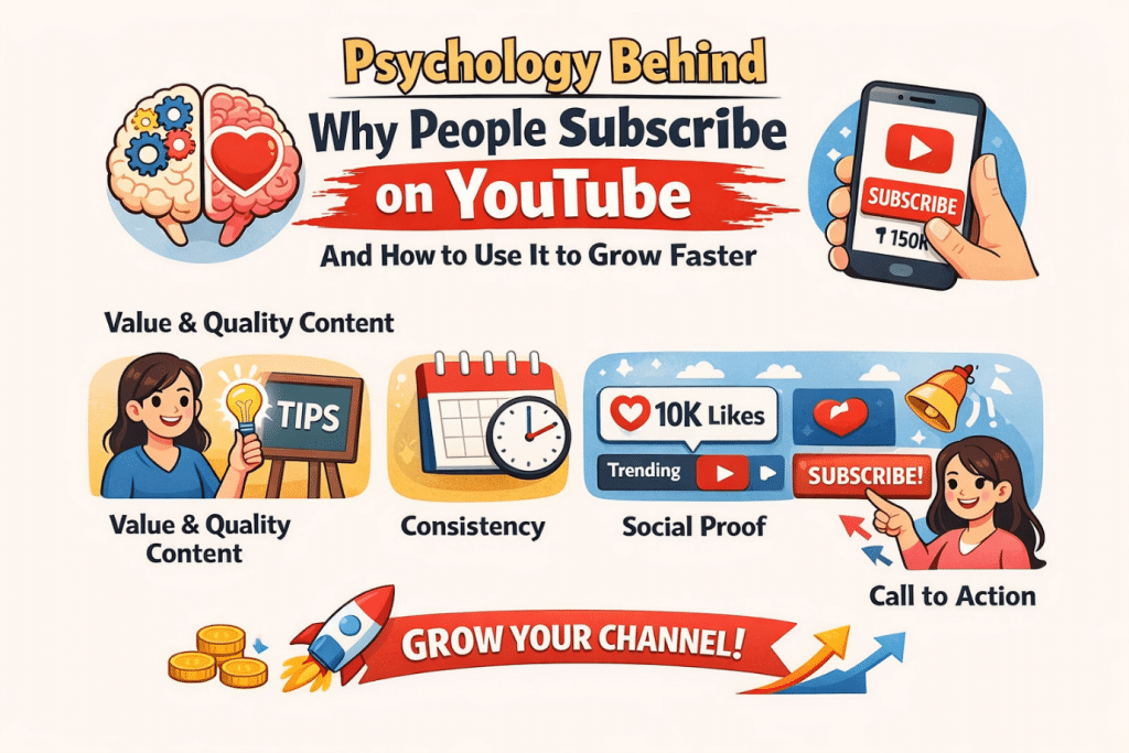 Image 1 of Psychology Behind Why People Subscribe on YouTube And How to Use It to Grow Faster