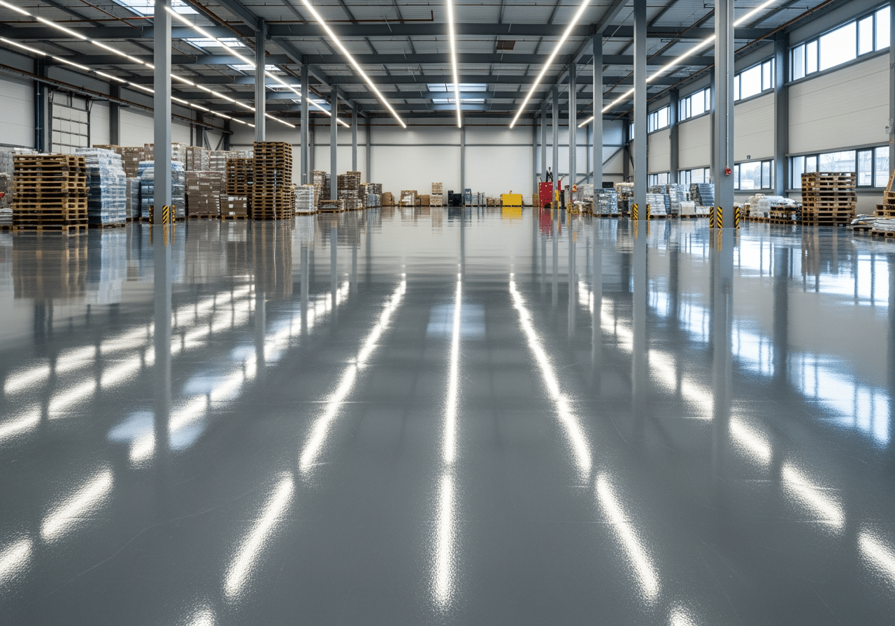 High-gloss epoxy floor - Industrial floor sealers
