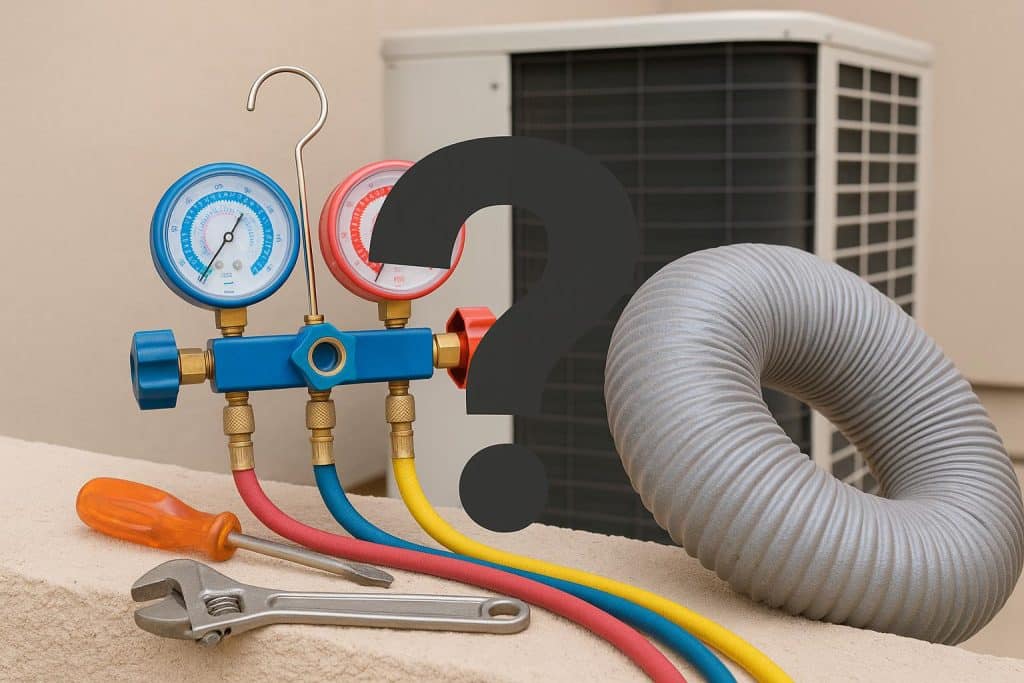 HVAC technician servicing air conditioning unit in Catalina, essential questions before hiring