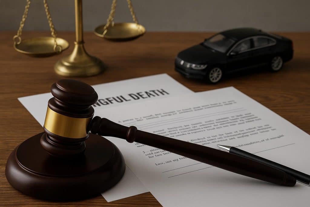 Charlotte wrongful death attorney reviewing accident evidence to evaluate liability