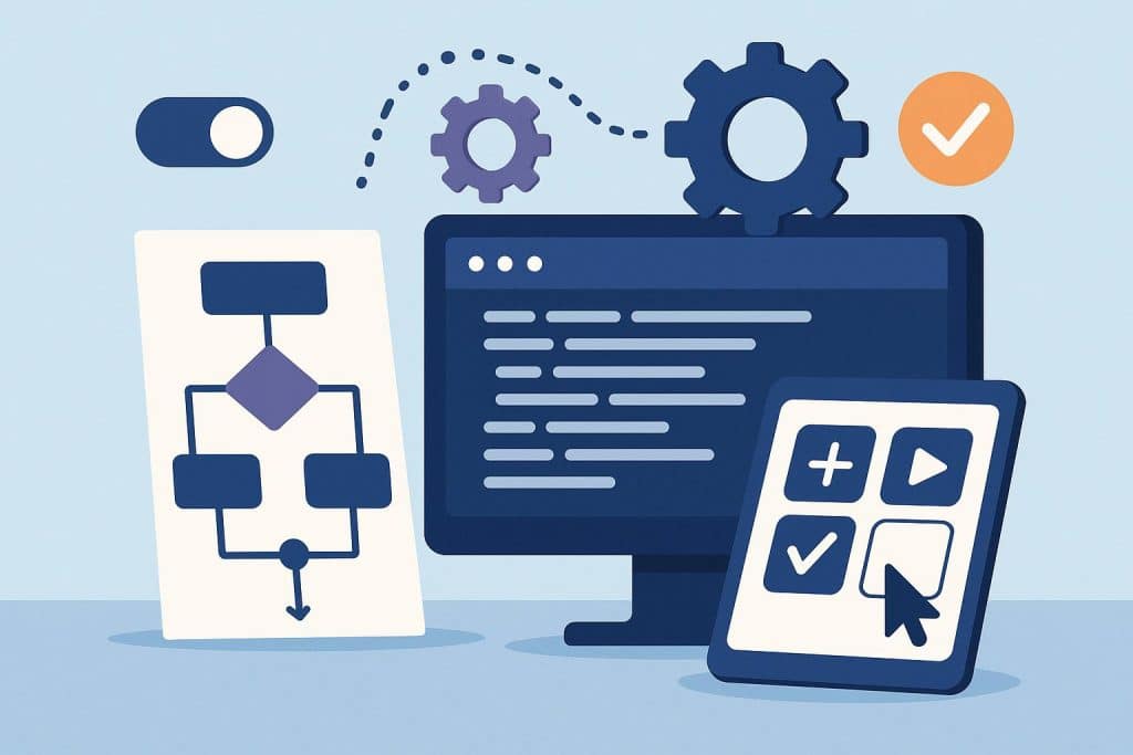 No-code automation tools streamlining digital business workflows for increased efficiency