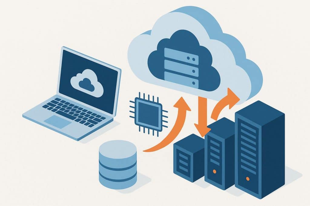 Cloud Server: Why Businesses Choose Cloud Server Rental Instead of Traditional Hostin Cloud server racks highlighting benefits of cloud server rental over traditional hosting solutions