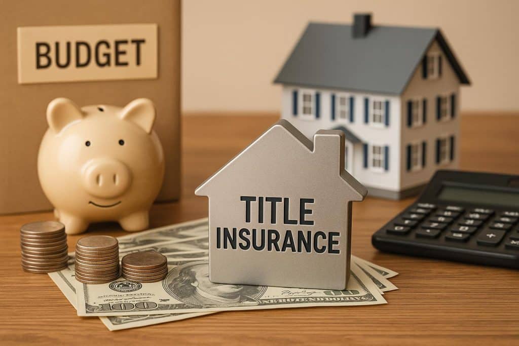 Title insurance documents and house keys on a table, symbolizing first-time home buying tips