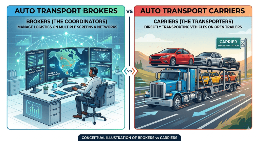 Image 1 of The Essential Guide to Auto Transport: Understanding the Critical Roles of Brokers and Carriers