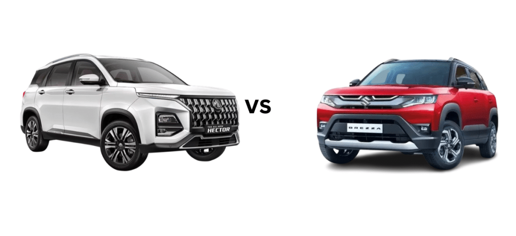 Image 1 of MG Hector vs Maruti Brezza: Is Bigger Always Better in SUVs?