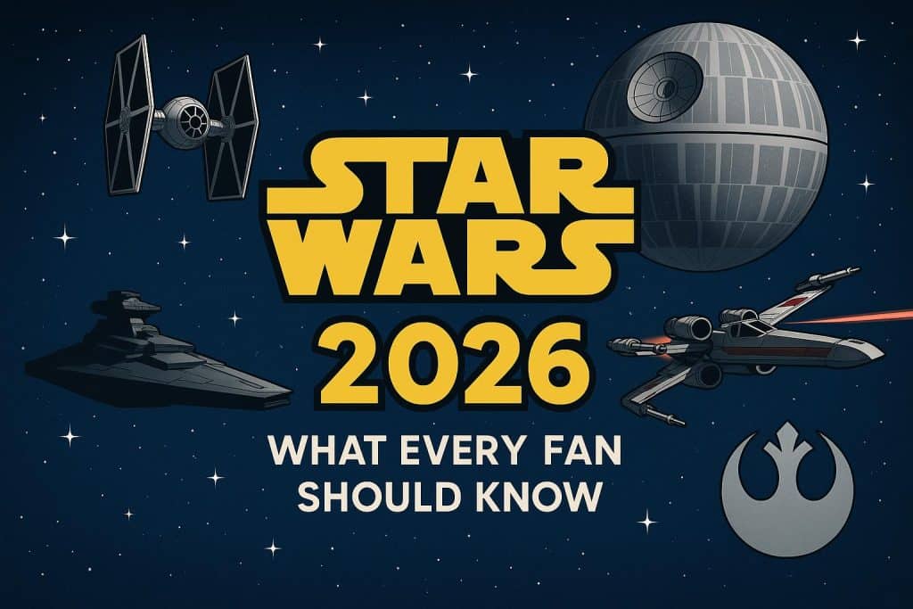 Star Wars Day celebration with iconic characters and themed decorations for fans