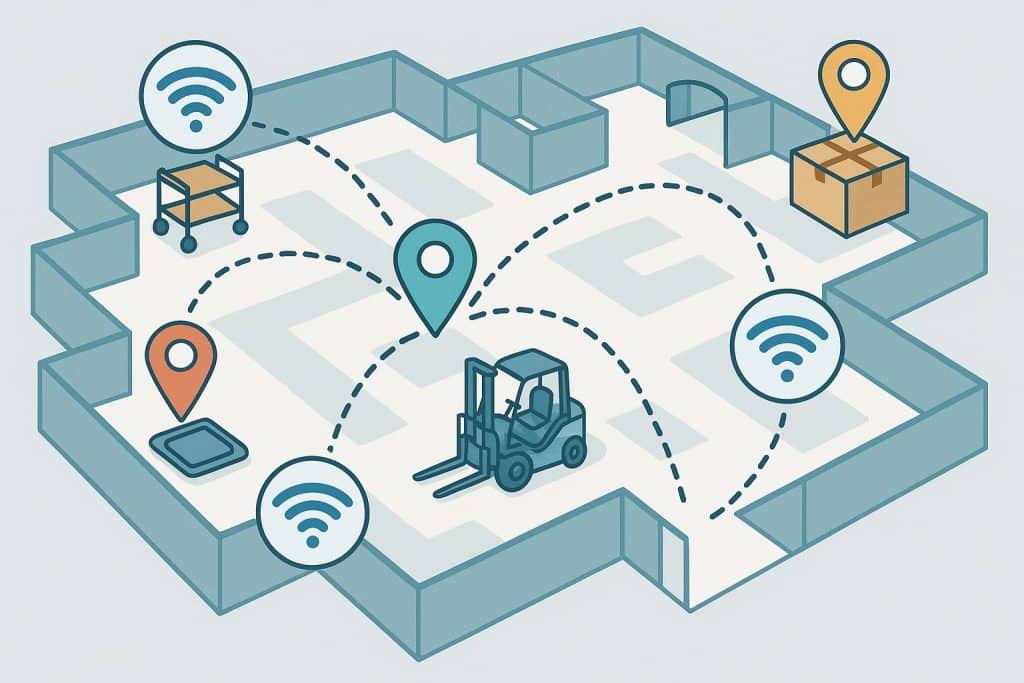 RTLS technology enhancing precise indoor location tracking in modern facility environments