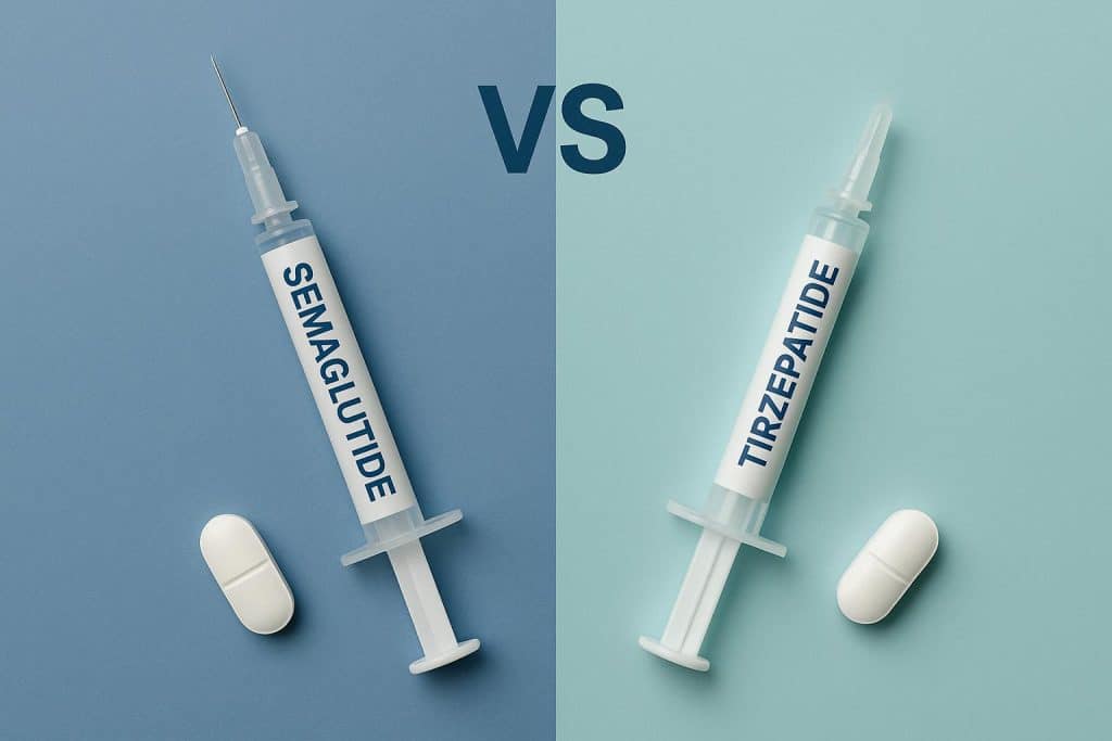 Comparison of Semaglutide and Tirzepatide medications for GLP-1 treatment choices